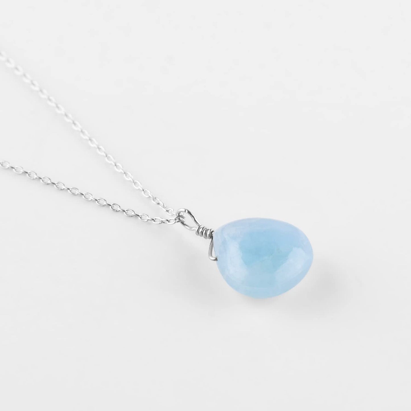 Luxurious Natural Blue Sapphire Gemstone Necklace - Chakra Healing Crystals, 925 Sterling Silver Handmade Statement Jewelry, Valentine Gift for Women, 18 inch by Odrillion Gems