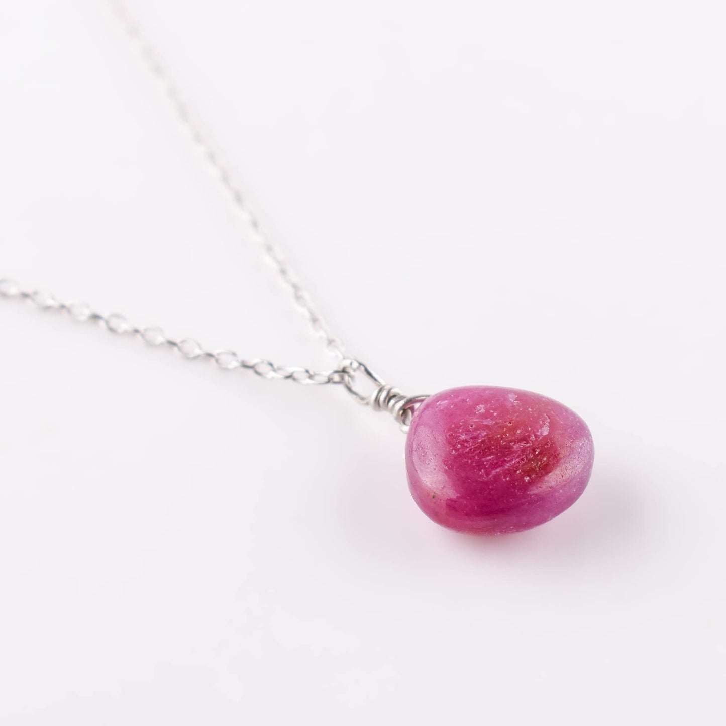 Luxurious Natural Blue Sapphire Gemstone Necklace - Chakra Healing Crystals, 925 Sterling Silver Handmade Statement Jewelry, Valentine Gift for Women, 18 inch by Odrillion Gems
