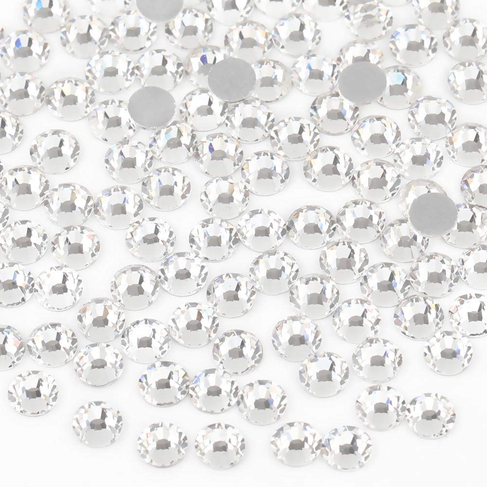 Beadsland 1440 Piece Flat Back Crystal Rhinestones Round Gems, Sapphire(SS10(2.7-2.8mm))