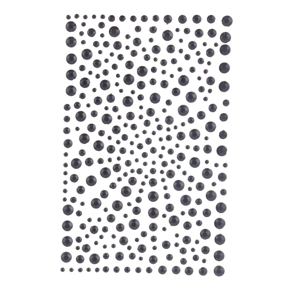 DECORA 325pcs Blue Rhinestone Stickers Self-Adhesive Gemstone Embellishment Stickers for Nail Art Makeup Scrapbooking and Crafts