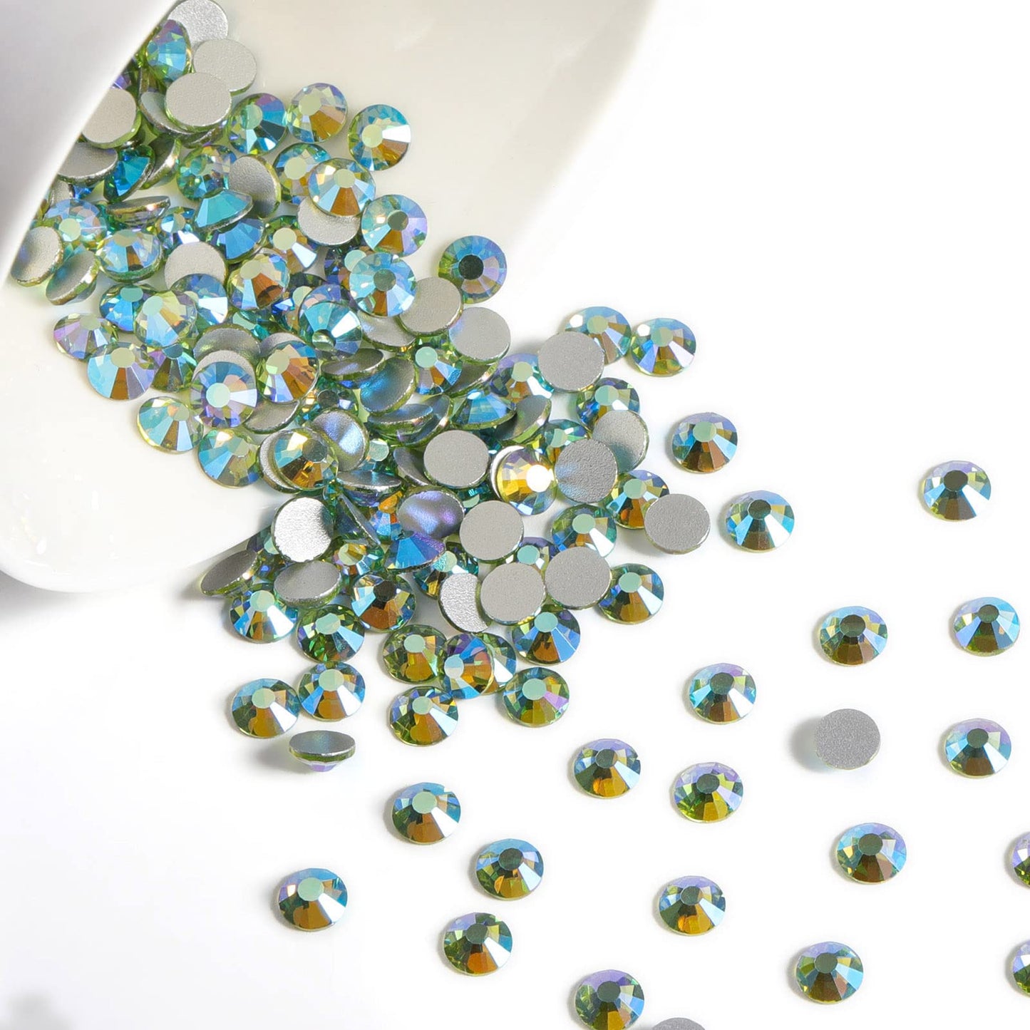 Beadsland 1440 Piece Flat Back Crystal Rhinestones Round Gems, Sapphire(SS10(2.7-2.8mm))