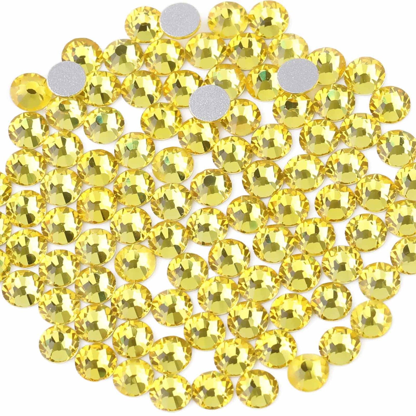 Beadsland 1440 Piece Flat Back Crystal Rhinestones Round Gems, Sapphire(SS10(2.7-2.8mm))