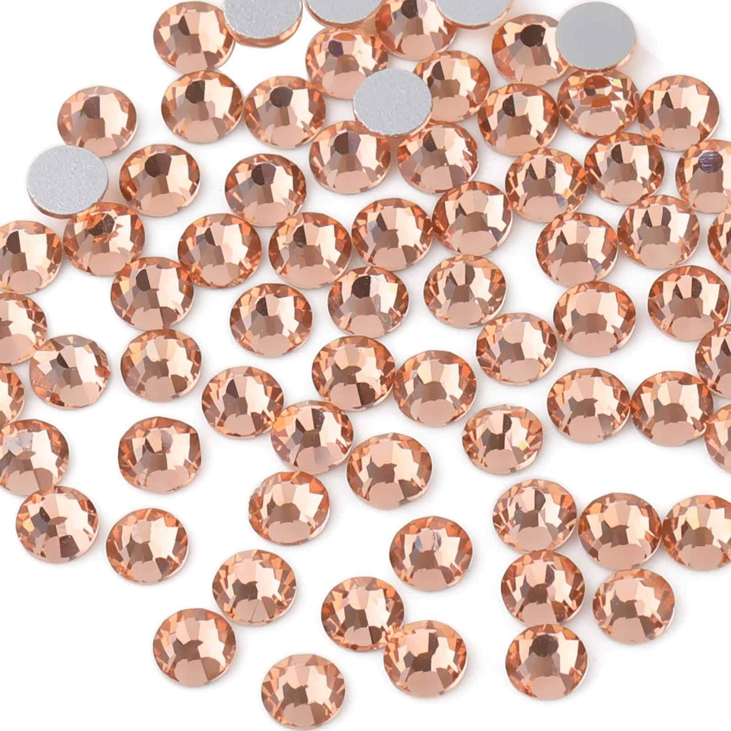 Beadsland 1440 Piece Flat Back Crystal Rhinestones Round Gems, Sapphire(SS10(2.7-2.8mm))