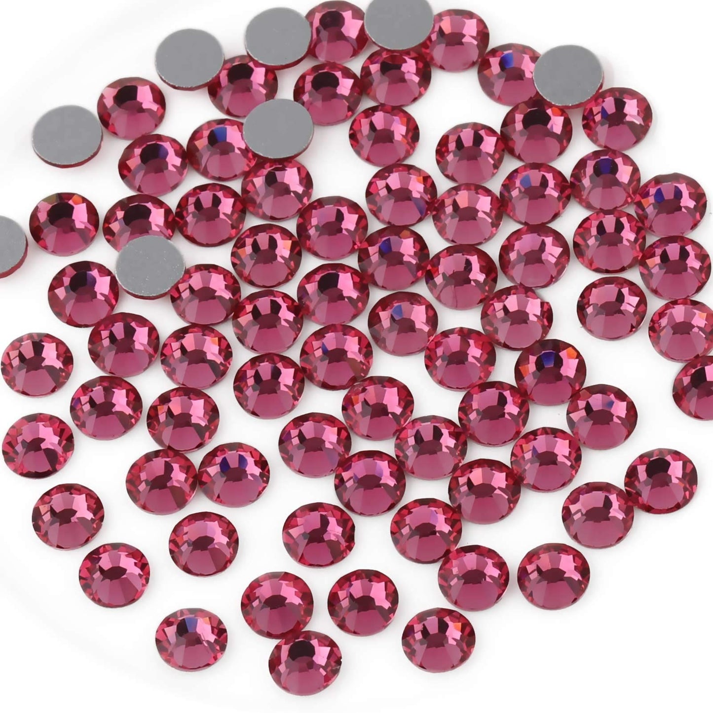 Beadsland 1440 Piece Flat Back Crystal Rhinestones Round Gems, Sapphire(SS10(2.7-2.8mm))