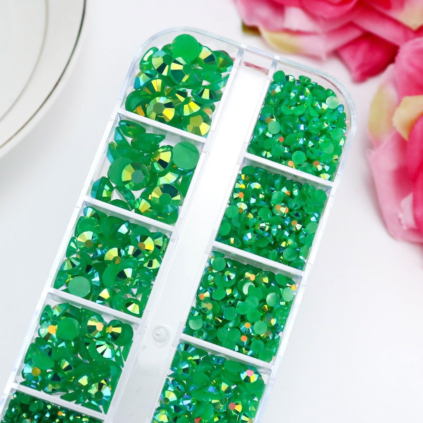B7000 Clear Glue with 4000PCS Light Blue AB Rhinestones for Crafts Clothing Fabric Shoes, Glue Fix Sky Blue Flatback Gems for Nails Face Jewelry, Mixed 5 Sizes Diamond Gemstones Bejeweled Kit