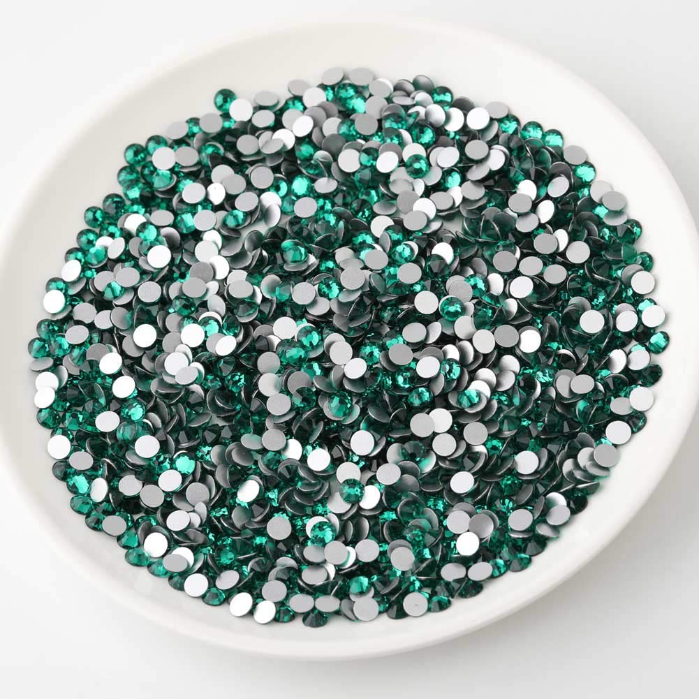 Beadsland 1440 Piece Flat Back Crystal Rhinestones Round Gems, Sapphire(SS10(2.7-2.8mm))