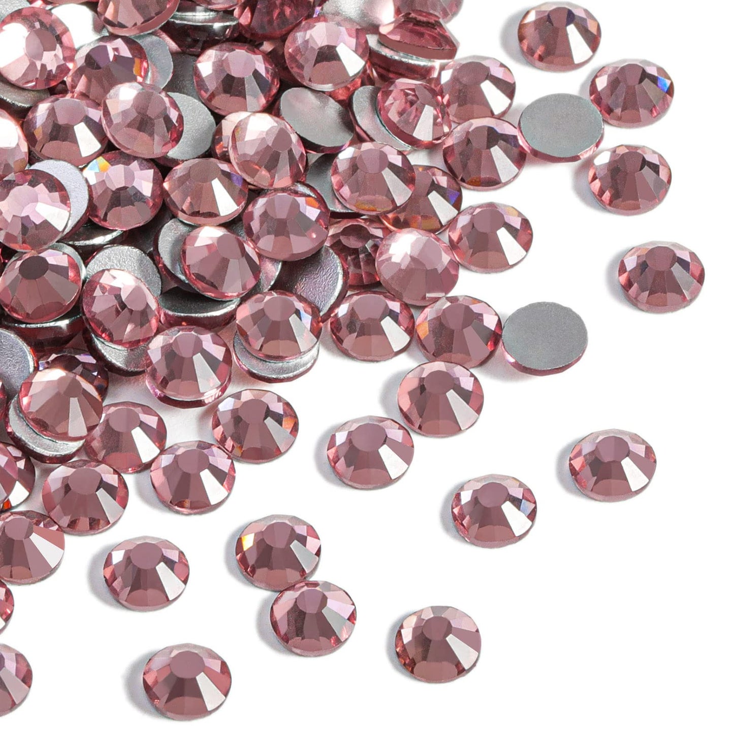 Beadsland 1440 Piece Flat Back Crystal Rhinestones Round Gems, Sapphire(SS10(2.7-2.8mm))