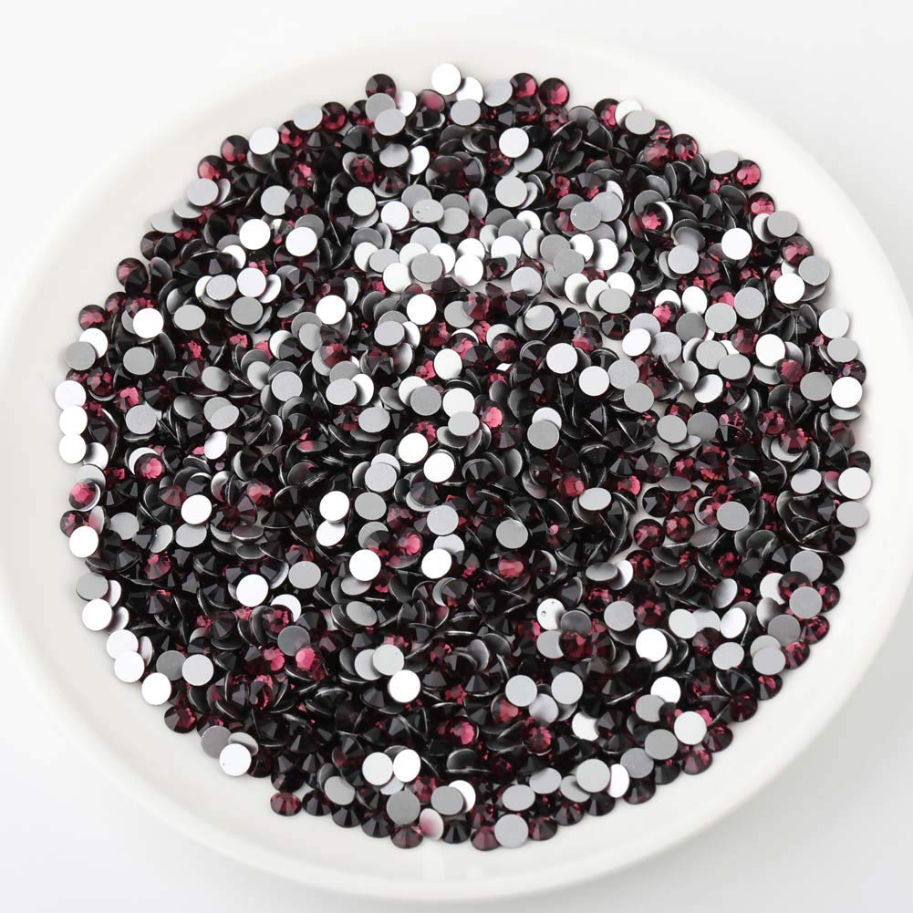 Beadsland 1440 Piece Flat Back Crystal Rhinestones Round Gems, Sapphire(SS10(2.7-2.8mm))