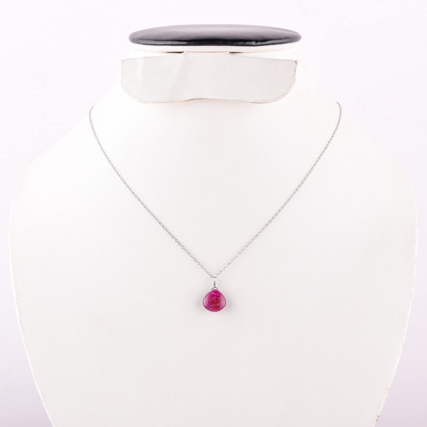 Luxurious Natural Blue Sapphire Gemstone Necklace - Chakra Healing Crystals, 925 Sterling Silver Handmade Statement Jewelry, Valentine Gift for Women, 18 inch by Odrillion Gems
