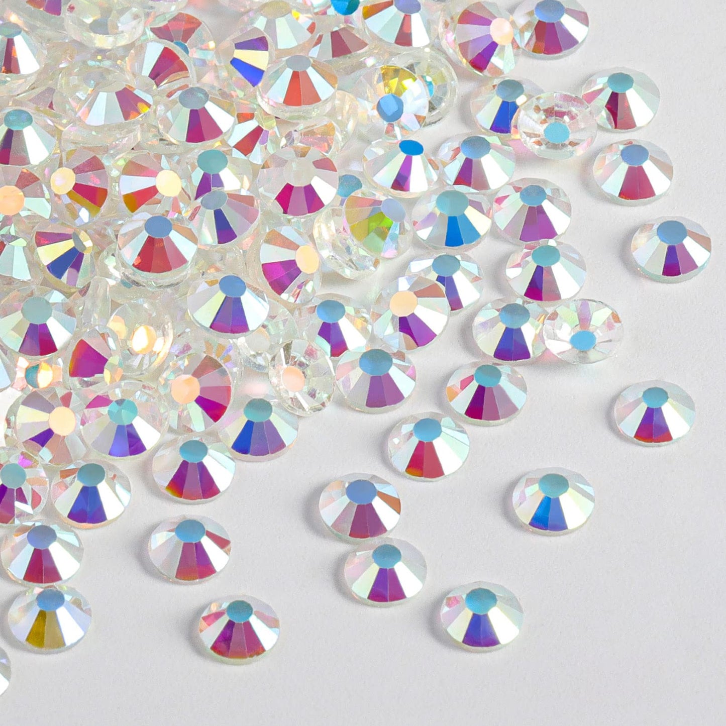 Beadsland 1440 Piece Flat Back Crystal Rhinestones Round Gems, Sapphire(SS10(2.7-2.8mm))