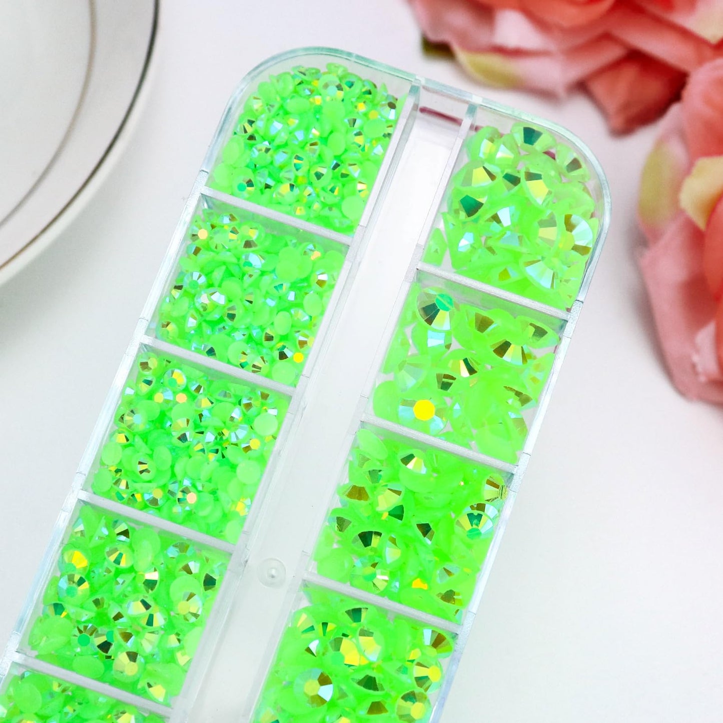 B7000 Clear Glue with 4000PCS Light Blue AB Rhinestones for Crafts Clothing Fabric Shoes, Glue Fix Sky Blue Flatback Gems for Nails Face Jewelry, Mixed 5 Sizes Diamond Gemstones Bejeweled Kit