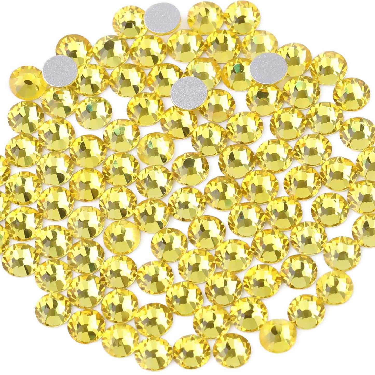 Beadsland 1440 Piece Flat Back Crystal Rhinestones Round Gems, Sapphire(SS10(2.7-2.8mm))