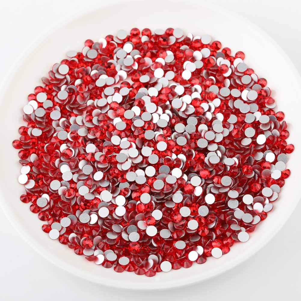 Beadsland 1440 Piece Flat Back Crystal Rhinestones Round Gems, Sapphire(SS10(2.7-2.8mm))