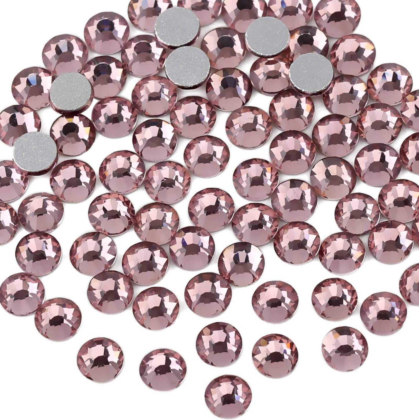 Beadsland 1440 Piece Flat Back Crystal Rhinestones Round Gems, Sapphire(SS10(2.7-2.8mm))