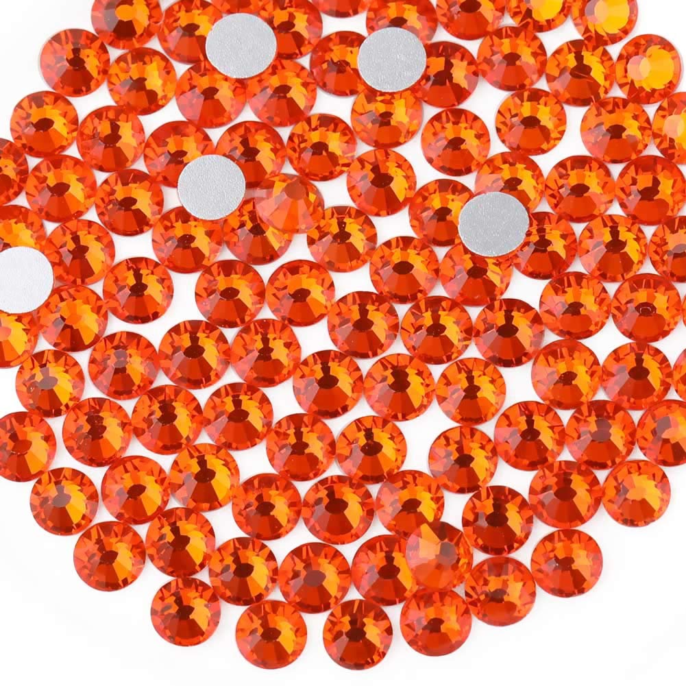 Beadsland 1440 Piece Flat Back Crystal Rhinestones Round Gems, Sapphire(SS10(2.7-2.8mm))