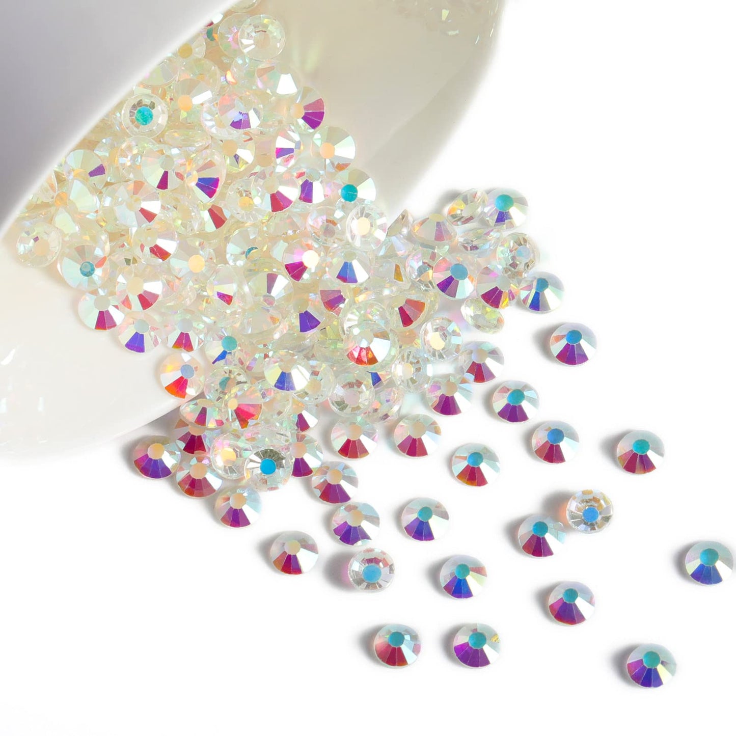 Beadsland 1440 Piece Flat Back Crystal Rhinestones Round Gems, Sapphire(SS10(2.7-2.8mm))