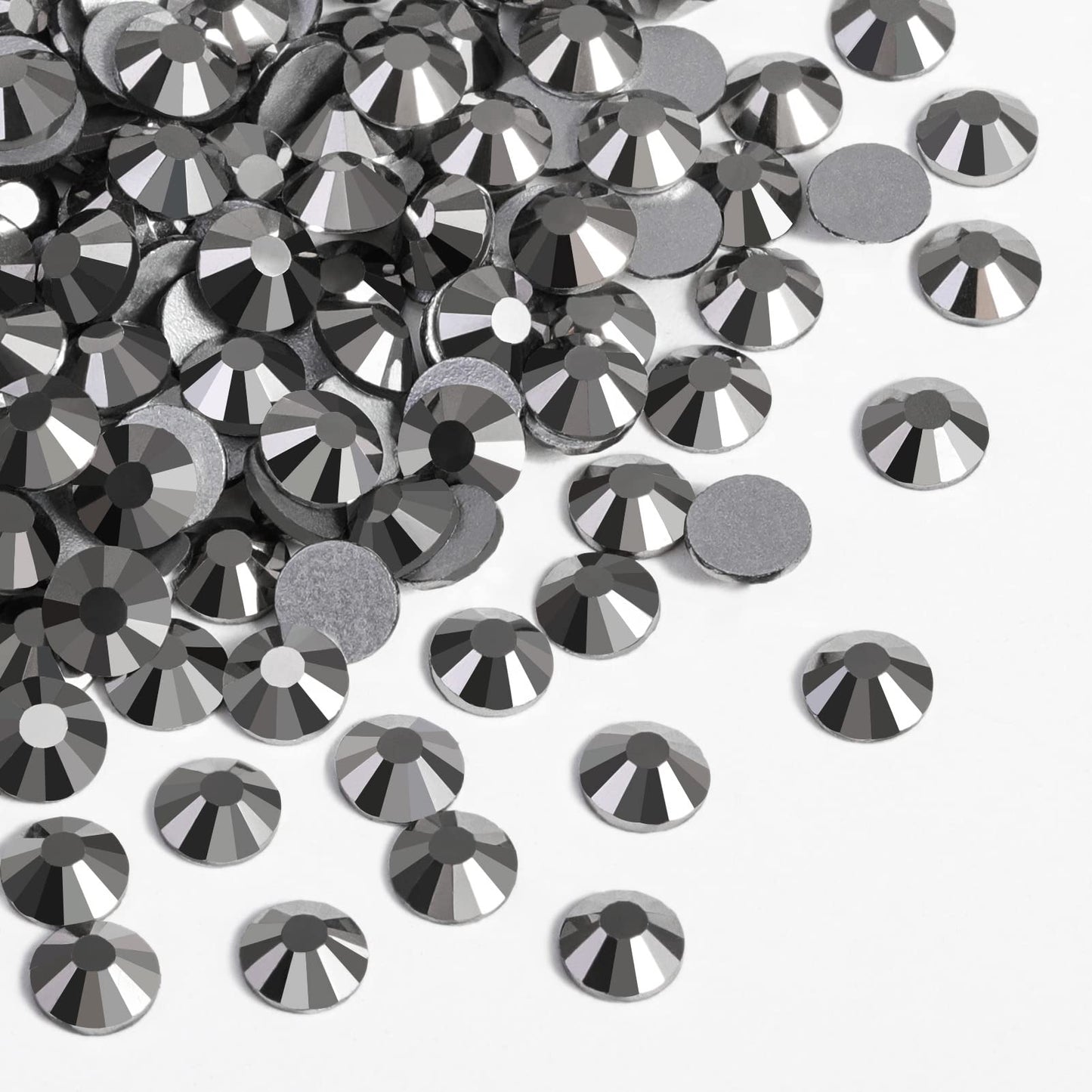 Beadsland 1440 Piece Flat Back Crystal Rhinestones Round Gems, Sapphire(SS10(2.7-2.8mm))
