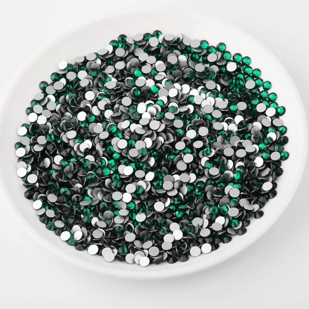 Beadsland 1440 Piece Flat Back Crystal Rhinestones Round Gems, Sapphire(SS10(2.7-2.8mm))