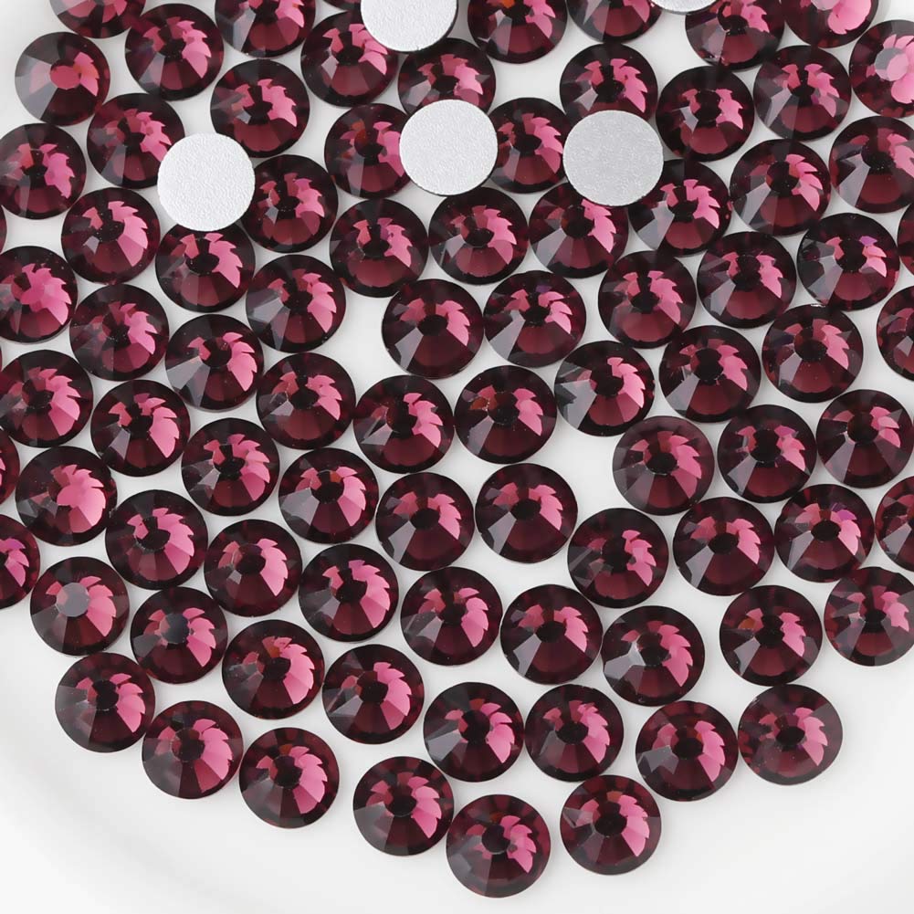 Beadsland 1440 Piece Flat Back Crystal Rhinestones Round Gems, Sapphire(SS10(2.7-2.8mm))