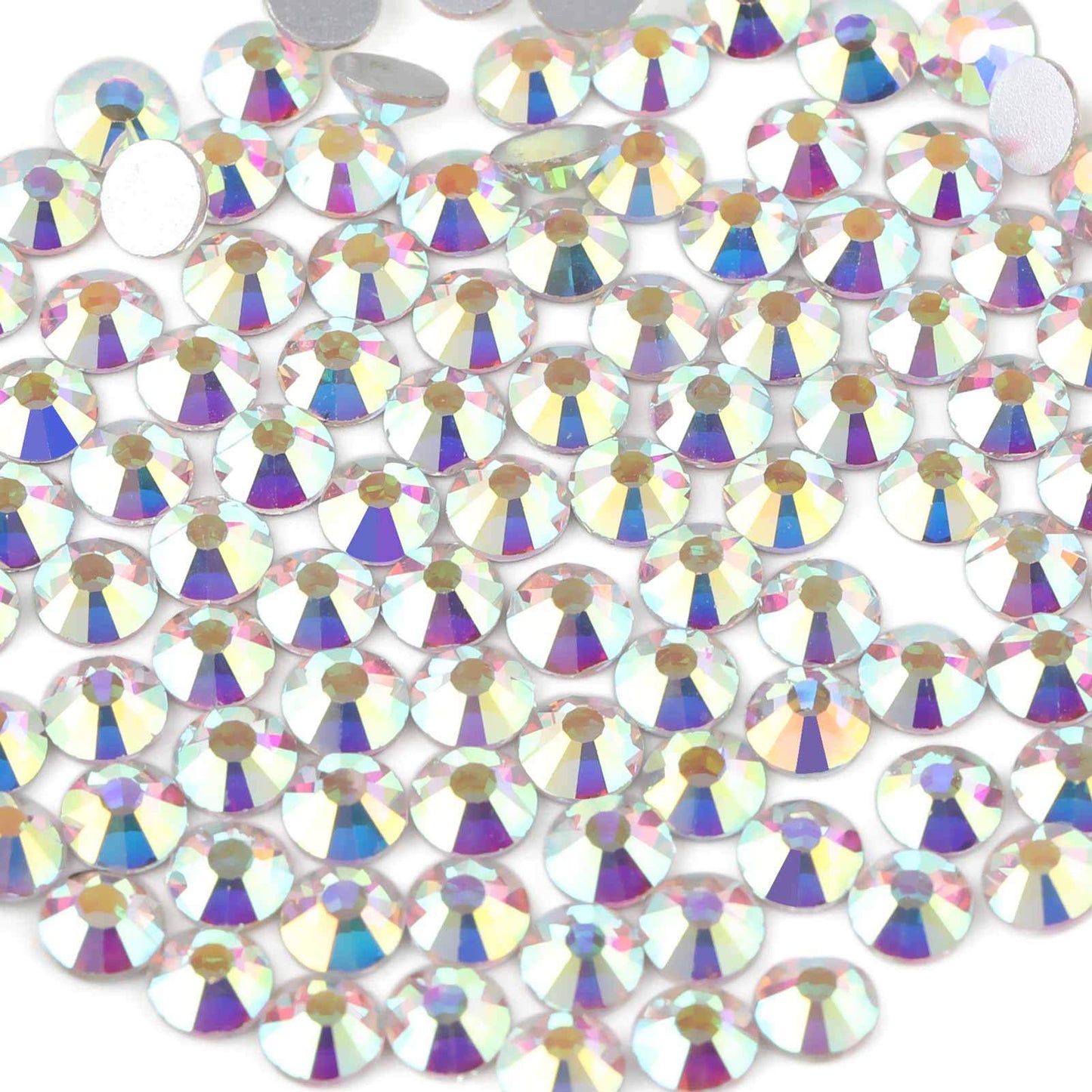 Beadsland 1440 Piece Flat Back Crystal Rhinestones Round Gems, Sapphire(SS10(2.7-2.8mm))
