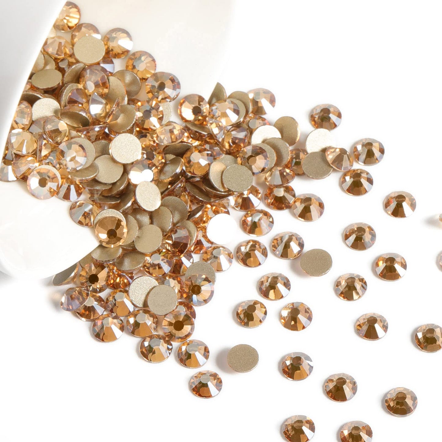 Beadsland 1440 Piece Flat Back Crystal Rhinestones Round Gems, Sapphire(SS10(2.7-2.8mm))