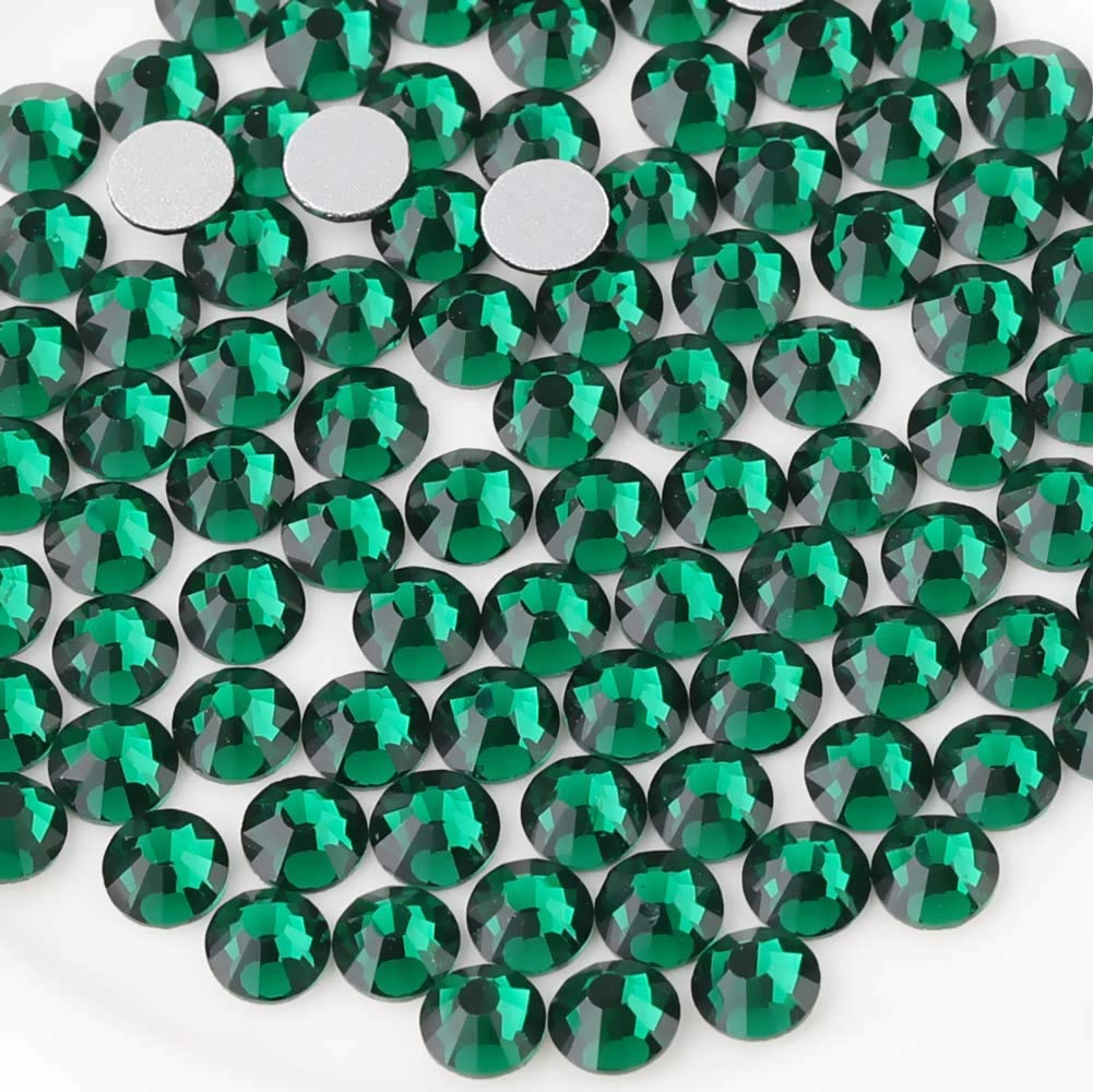 Beadsland 1440 Piece Flat Back Crystal Rhinestones Round Gems, Sapphire(SS10(2.7-2.8mm))
