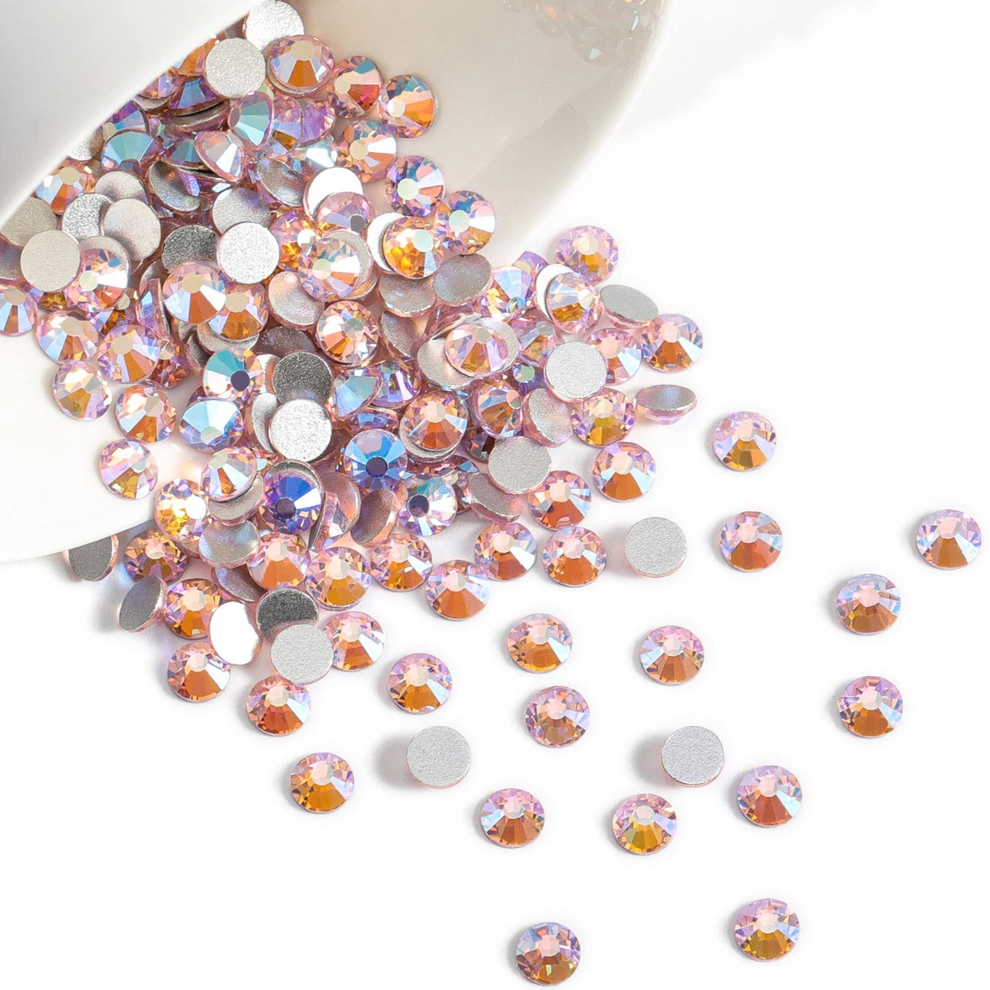 Beadsland 1440 Piece Flat Back Crystal Rhinestones Round Gems, Sapphire(SS10(2.7-2.8mm))