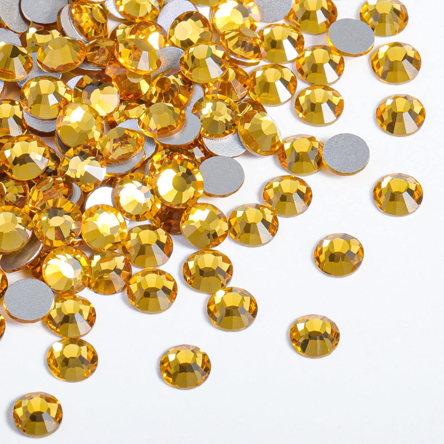 Beadsland 1440 Piece Flat Back Crystal Rhinestones Round Gems, Sapphire(SS10(2.7-2.8mm))