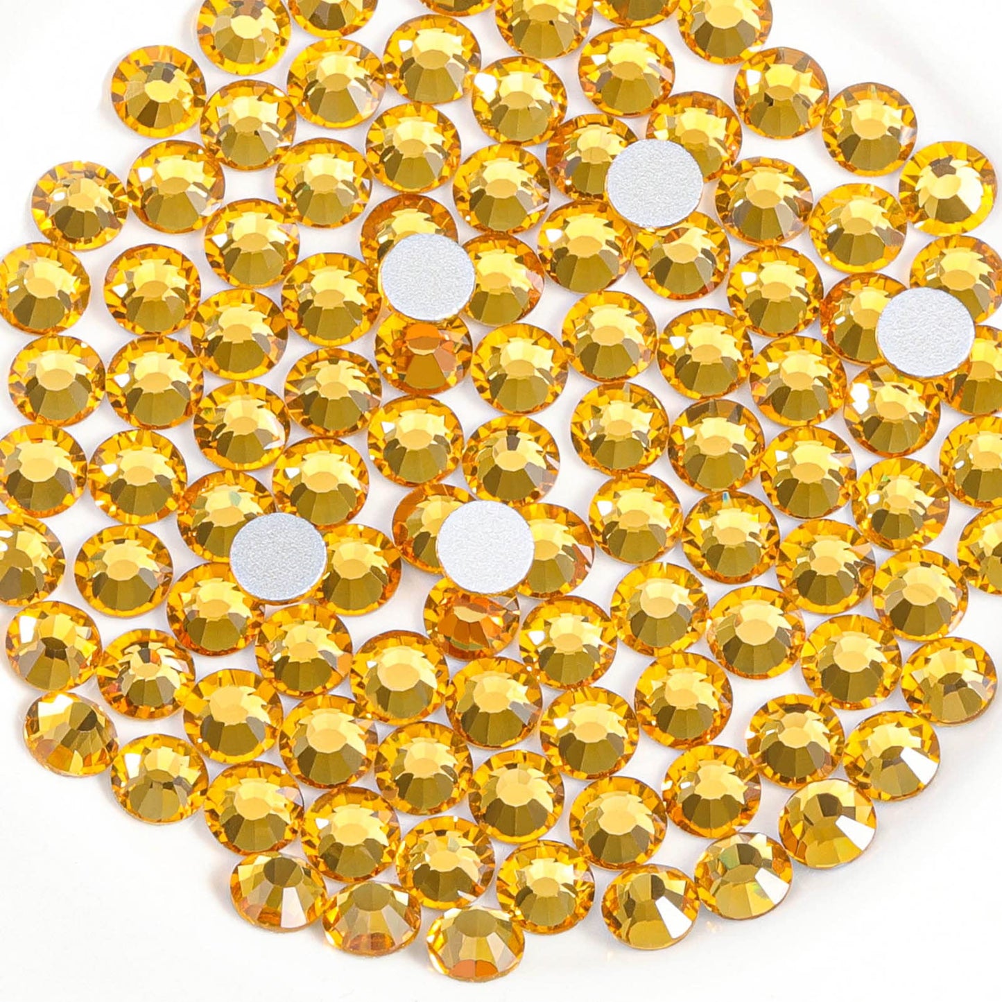 Beadsland 1440 Piece Flat Back Crystal Rhinestones Round Gems, Sapphire(SS10(2.7-2.8mm))