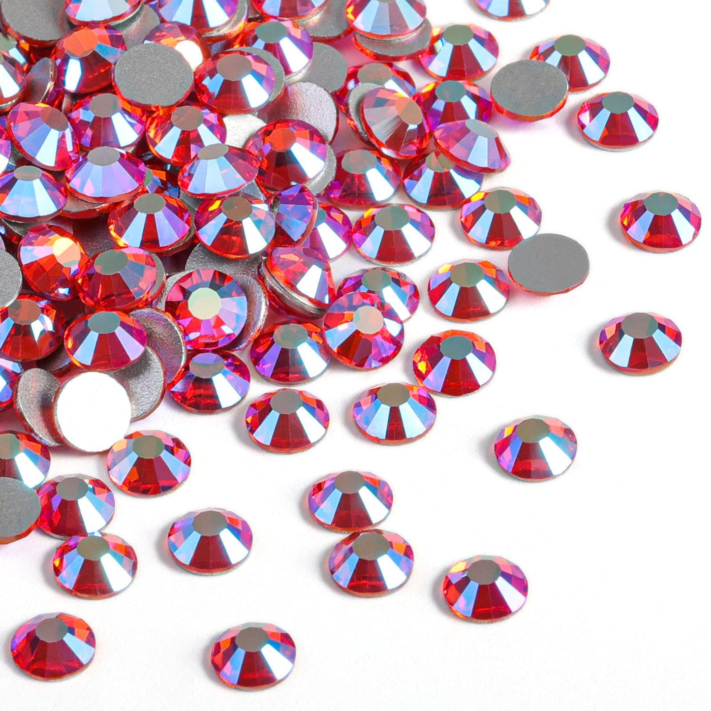 Beadsland 1440 Piece Flat Back Crystal Rhinestones Round Gems, Sapphire(SS10(2.7-2.8mm))