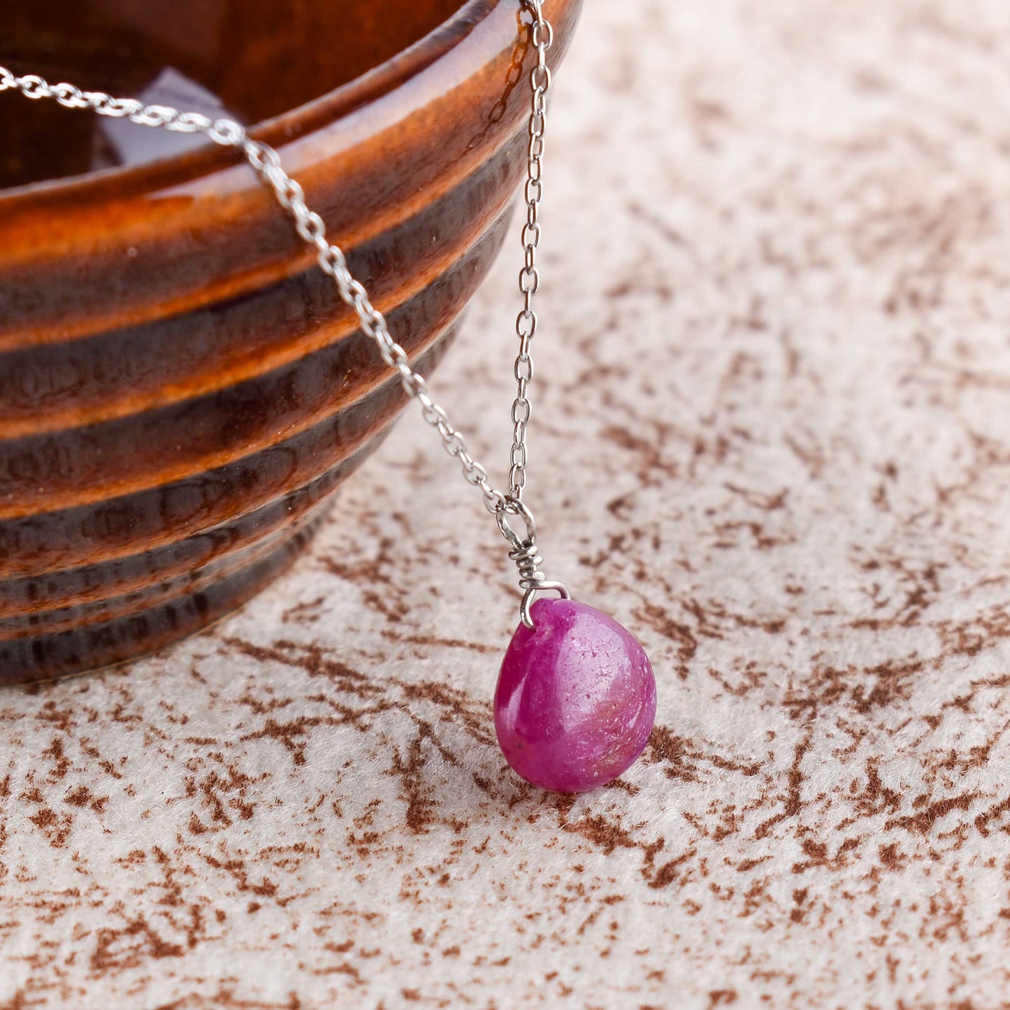 Luxurious Natural Blue Sapphire Gemstone Necklace - Chakra Healing Crystals, 925 Sterling Silver Handmade Statement Jewelry, Valentine Gift for Women, 18 inch by Odrillion Gems