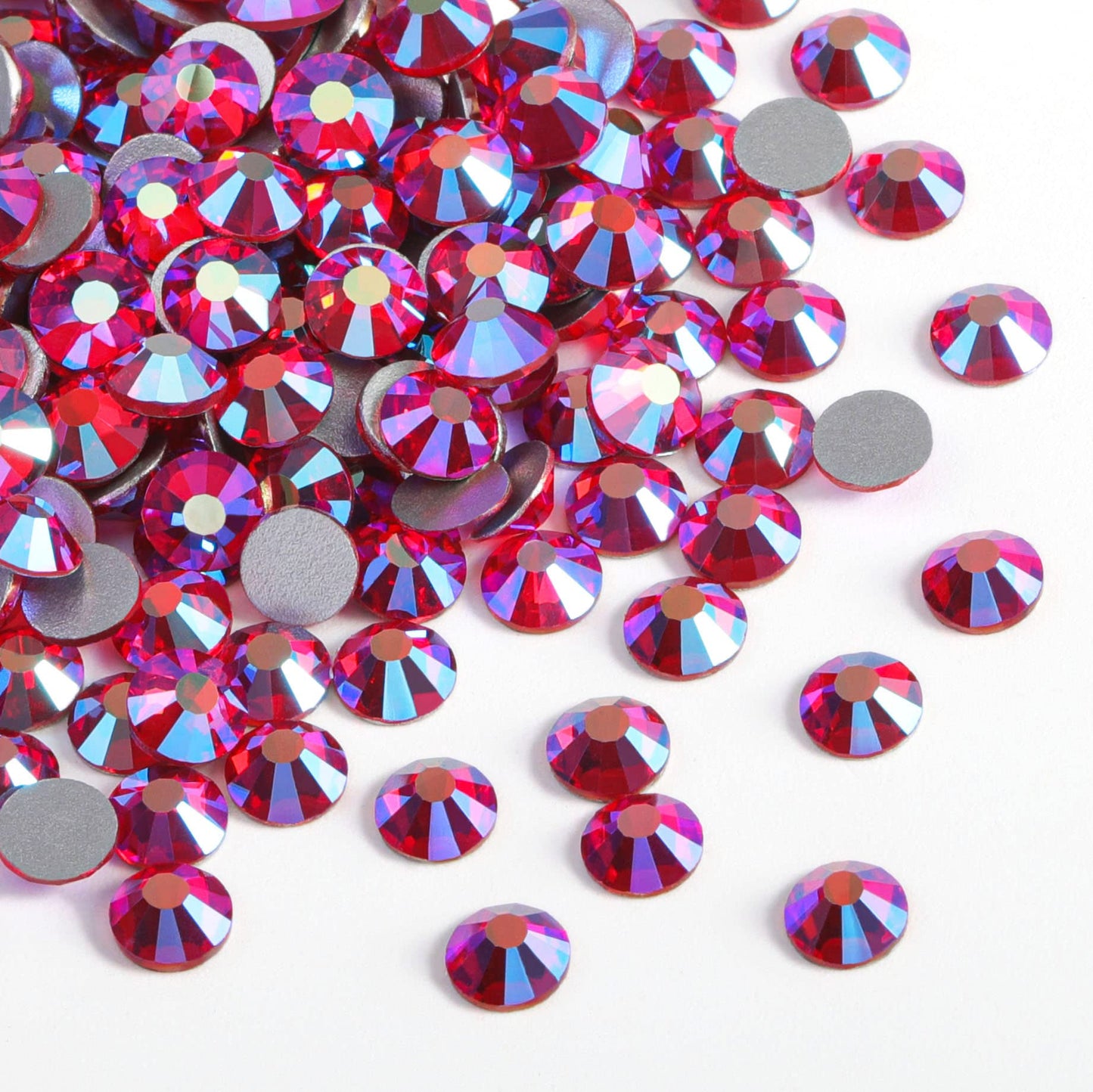 Beadsland 1440 Piece Flat Back Crystal Rhinestones Round Gems, Sapphire(SS10(2.7-2.8mm))
