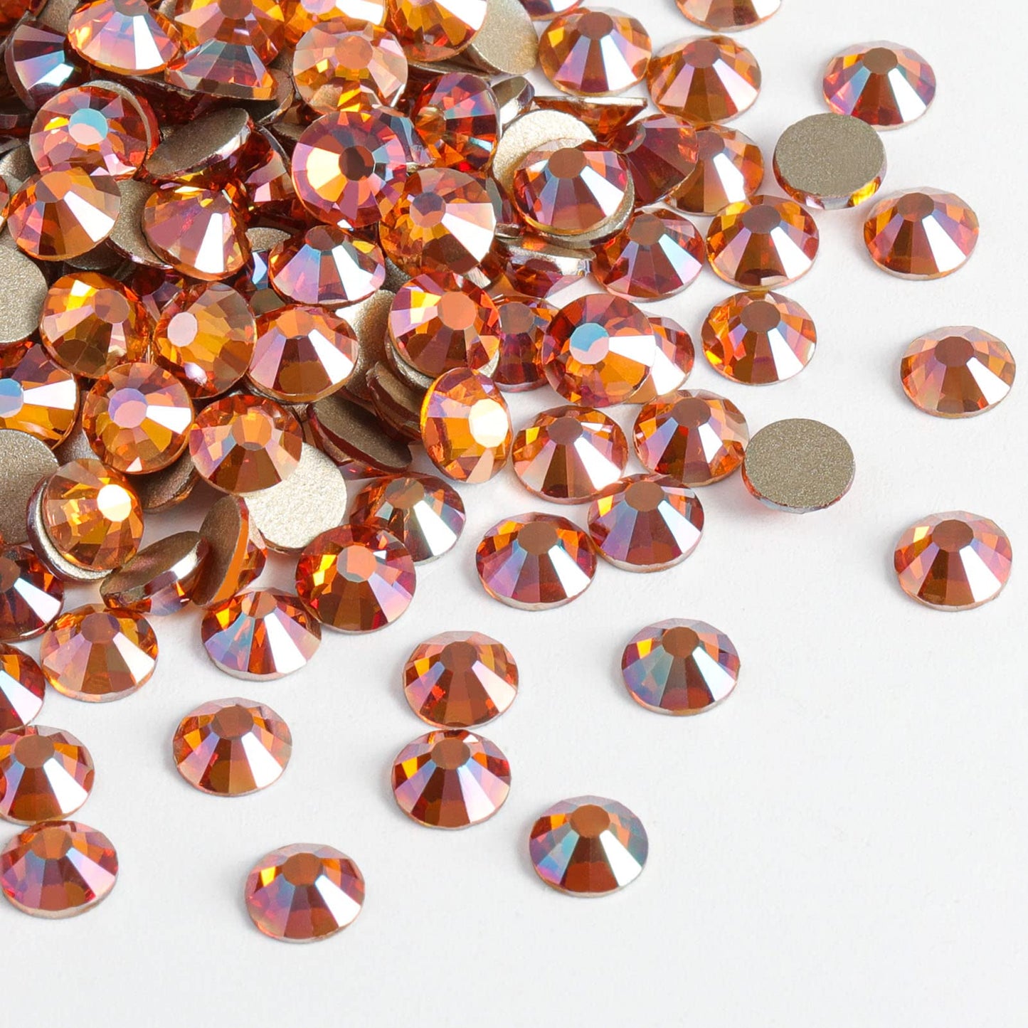 Beadsland 1440 Piece Flat Back Crystal Rhinestones Round Gems, Sapphire(SS10(2.7-2.8mm))