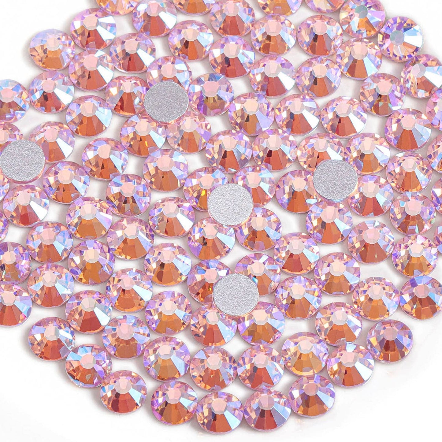 Beadsland 1440 Piece Flat Back Crystal Rhinestones Round Gems, Sapphire(SS10(2.7-2.8mm))