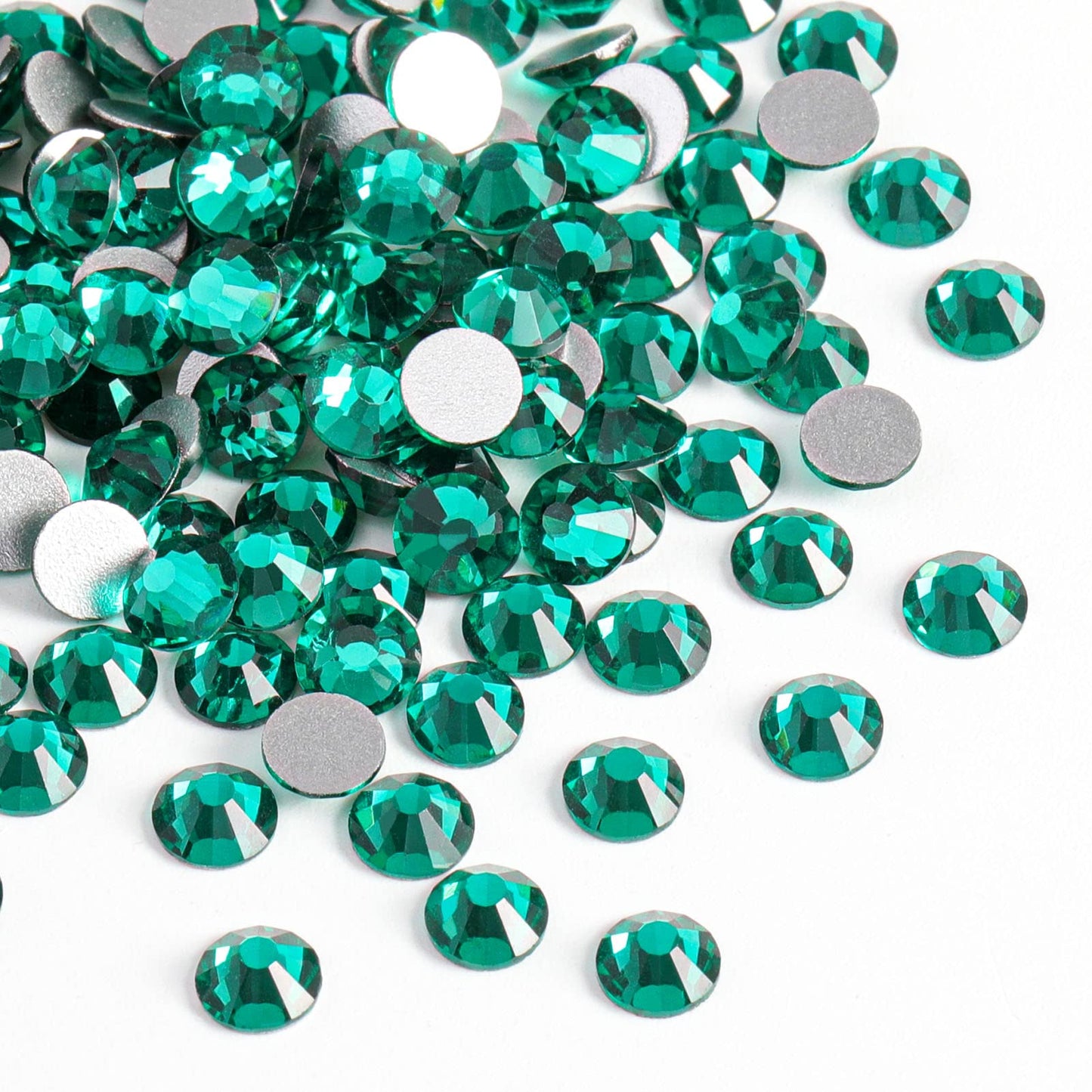 Beadsland 1440 Piece Flat Back Crystal Rhinestones Round Gems, Sapphire(SS10(2.7-2.8mm))