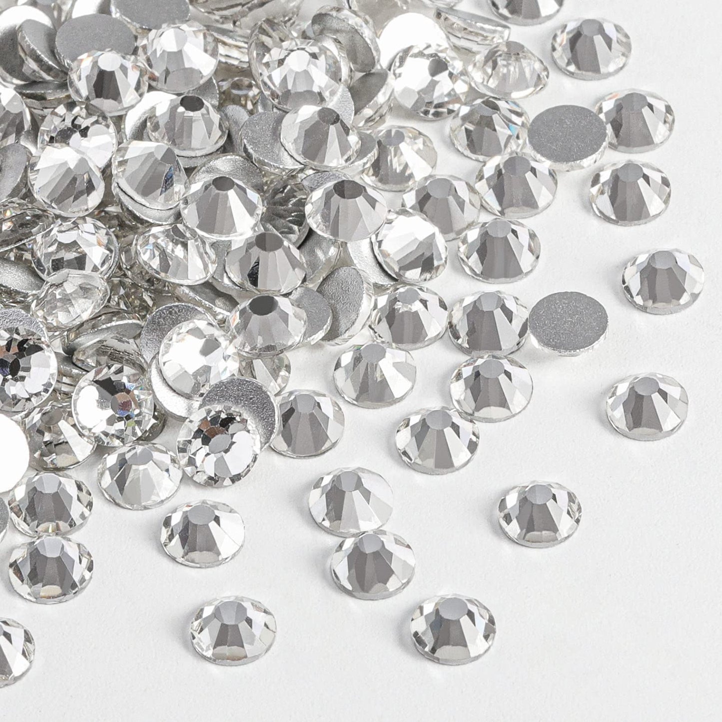 Beadsland 1440 Piece Flat Back Crystal Rhinestones Round Gems, Sapphire(SS10(2.7-2.8mm))