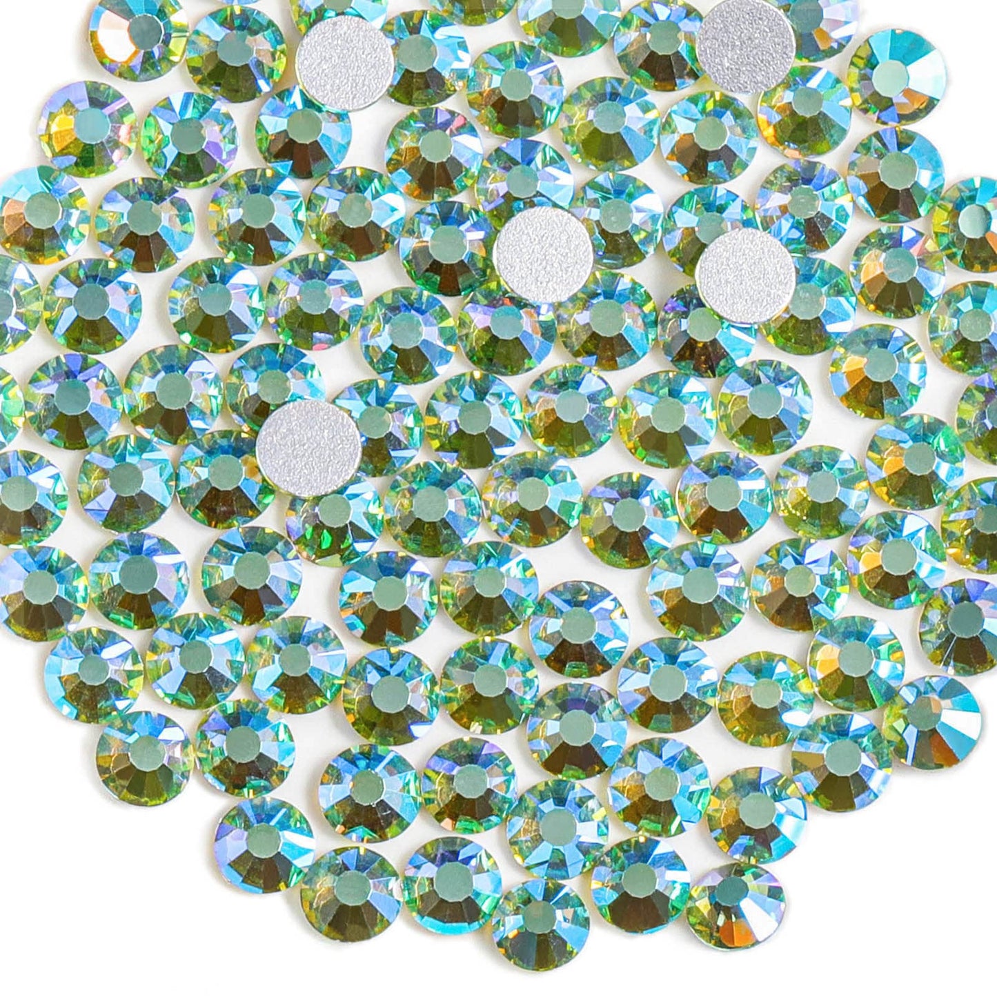 Beadsland 1440 Piece Flat Back Crystal Rhinestones Round Gems, Sapphire(SS10(2.7-2.8mm))