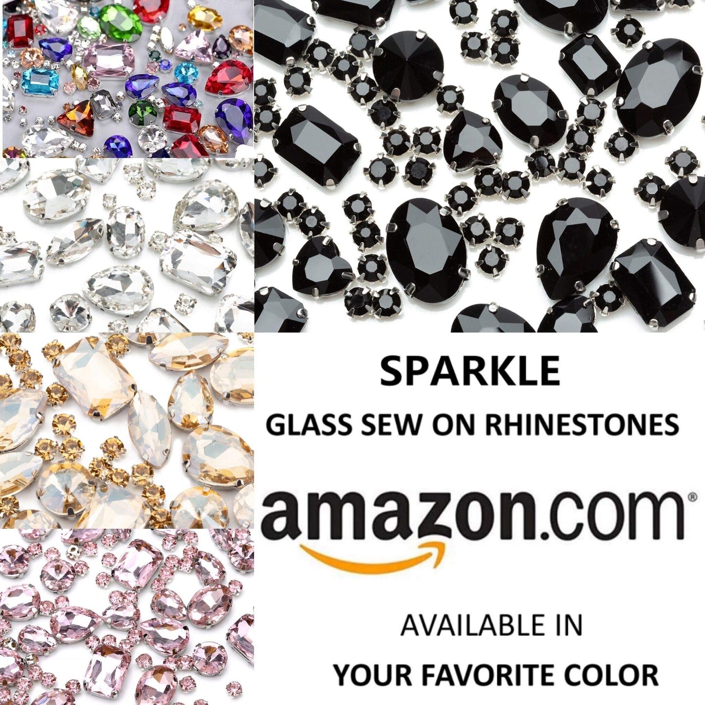 Choupee 130PCS Sew on Glass Rhinestone Blue,Sew On Rhinestone Metal Back Prong Setting Sewing Claw Rhinestone Mixed Shapes Sew On Glass Gems for Jewelry, Clothes, Costume, Shoes,Dress, Garments