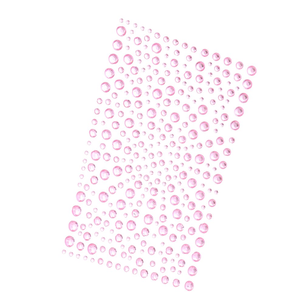 DECORA 325pcs Blue Rhinestone Stickers Self-Adhesive Gemstone Embellishment Stickers for Nail Art Makeup Scrapbooking and Crafts