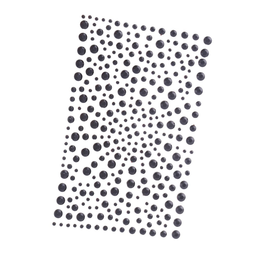DECORA 325pcs Blue Rhinestone Stickers Self-Adhesive Gemstone Embellishment Stickers for Nail Art Makeup Scrapbooking and Crafts