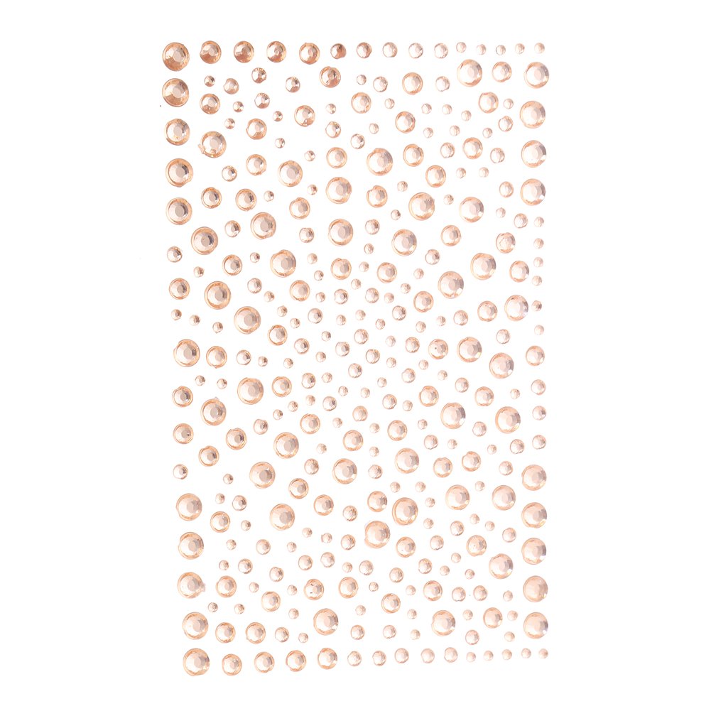 DECORA 325pcs Blue Rhinestone Stickers Self-Adhesive Gemstone Embellishment Stickers for Nail Art Makeup Scrapbooking and Crafts