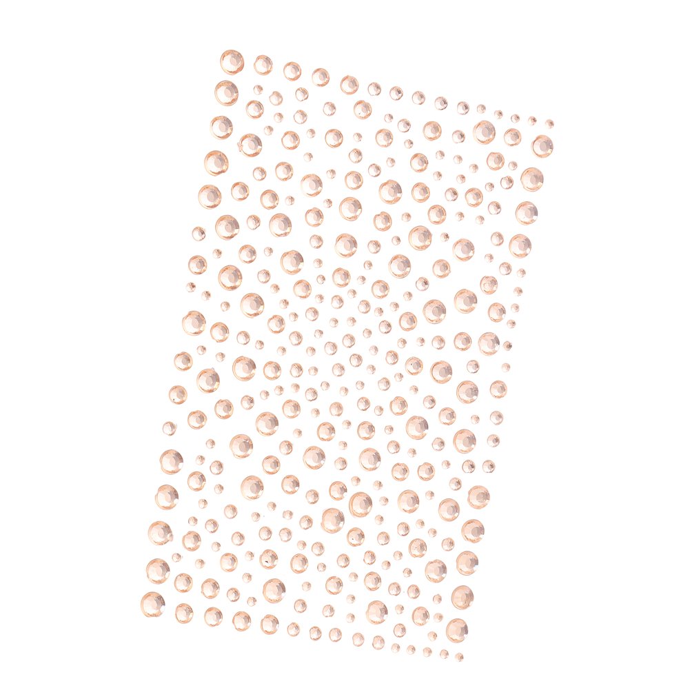 DECORA 325pcs Blue Rhinestone Stickers Self-Adhesive Gemstone Embellishment Stickers for Nail Art Makeup Scrapbooking and Crafts