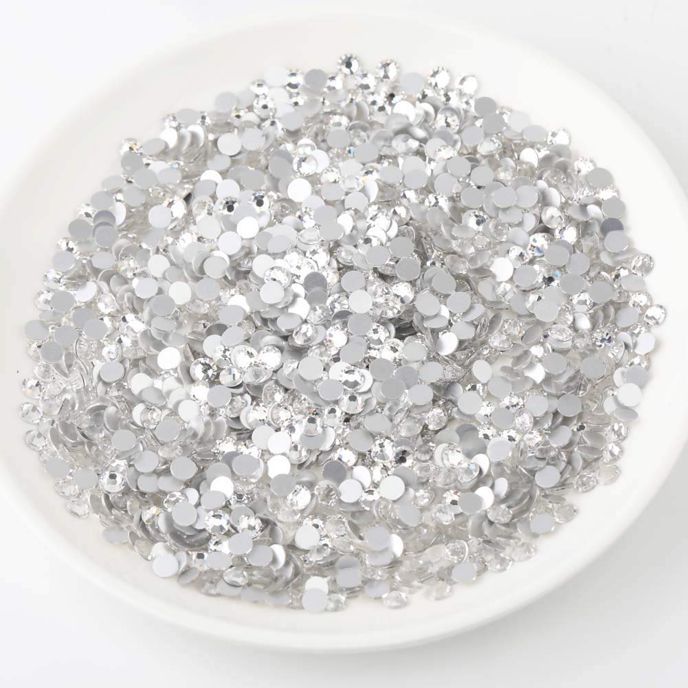 Beadsland 1440 Piece Flat Back Crystal Rhinestones Round Gems, Sapphire(SS10(2.7-2.8mm))