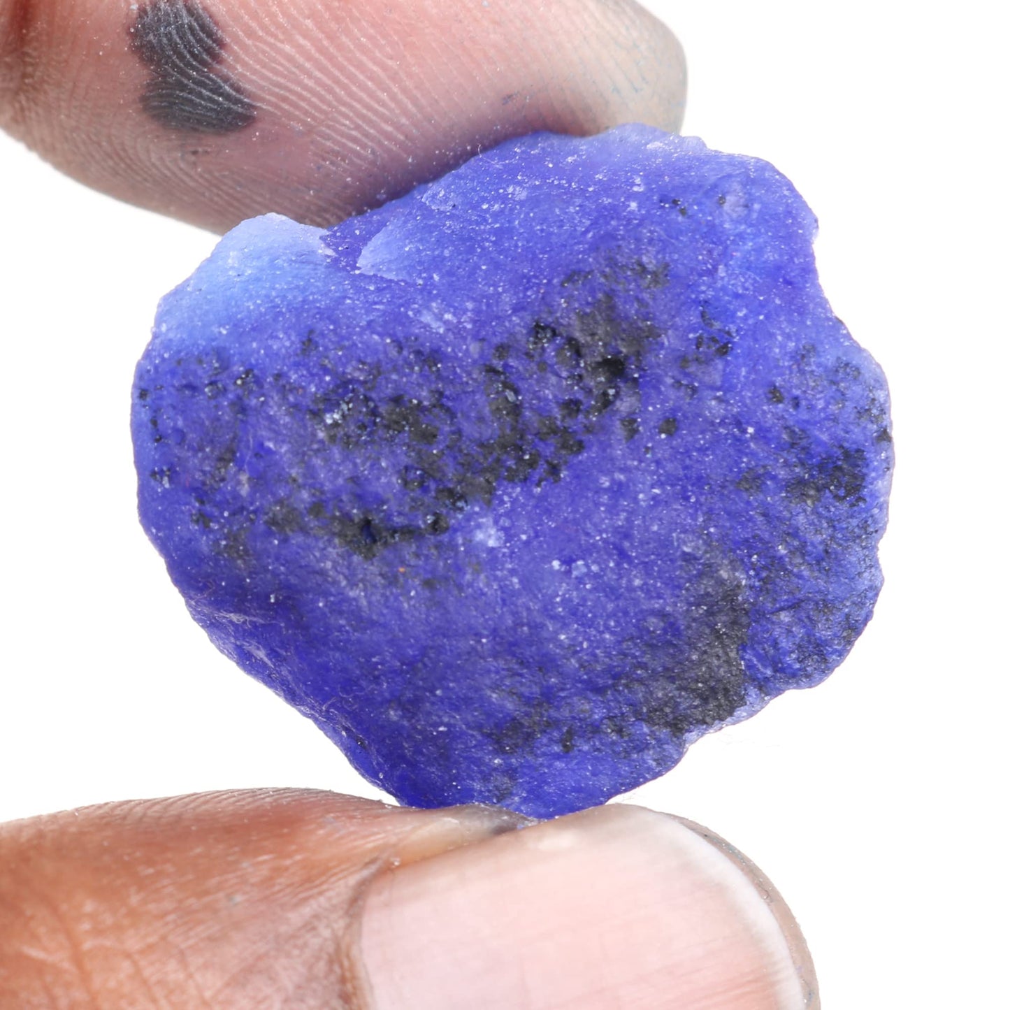 REAL-GEMS Gemstone Beads For Necklace 12.45-65.00 Blue Sapphire Crystal Beads Necklace For Women And Men