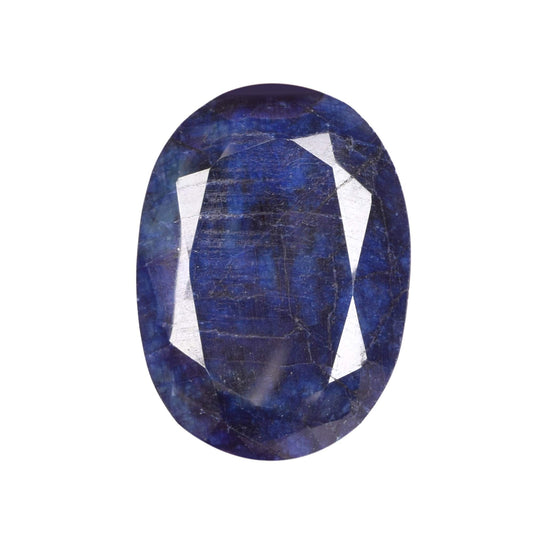 GEMHUB Attractive Blue Sapphire 99.50 Ct Egl Certified Loose Gemstone Oval Cut Blue Sapphire Stone for Jewelry Making EV-667