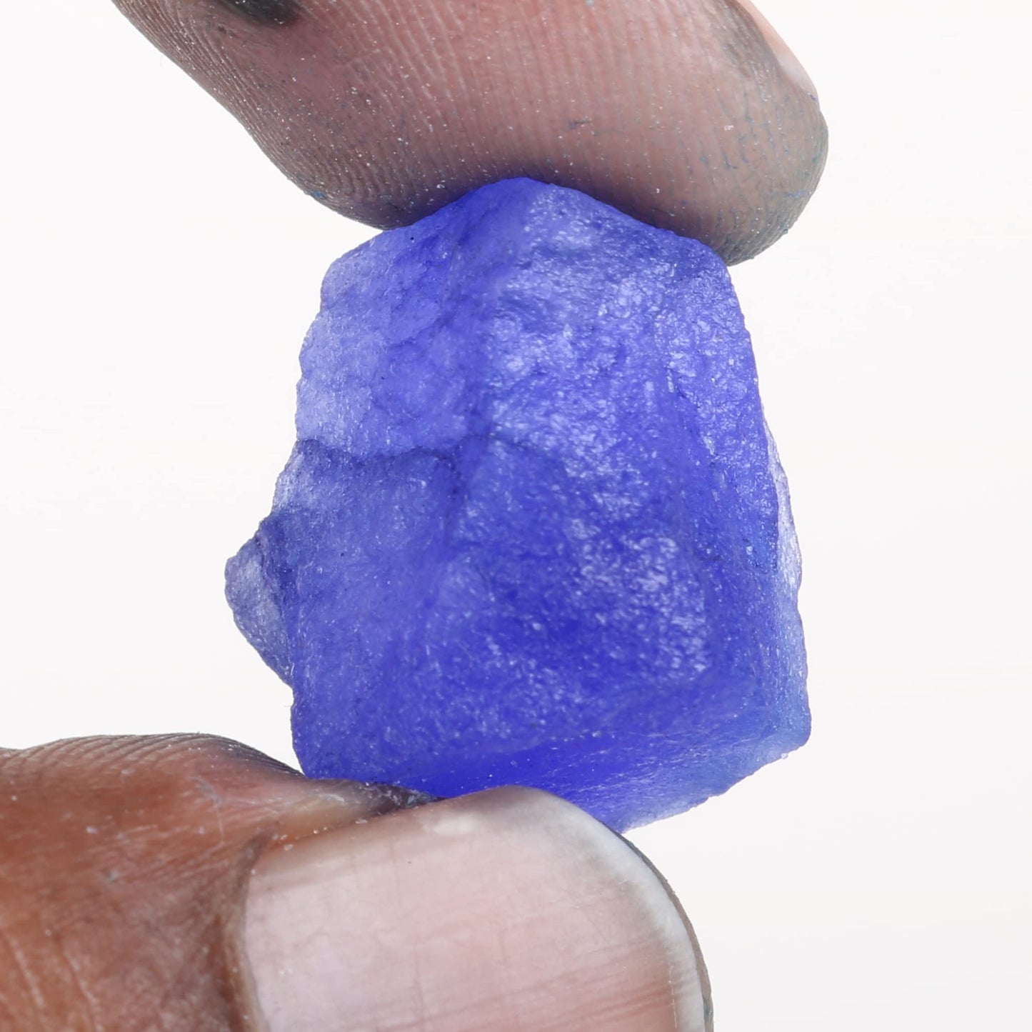 REAL-GEMS Gemstone Beads For Necklace 12.45-65.00 Blue Sapphire Crystal Beads Necklace For Women And Men
