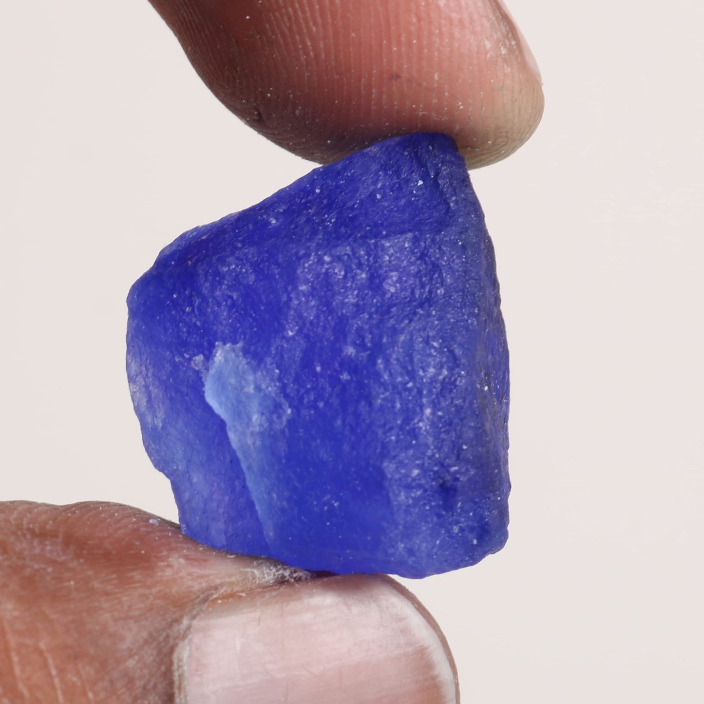 REAL-GEMS Gemstone Beads For Necklace 12.45-65.00 Blue Sapphire Crystal Beads Necklace For Women And Men