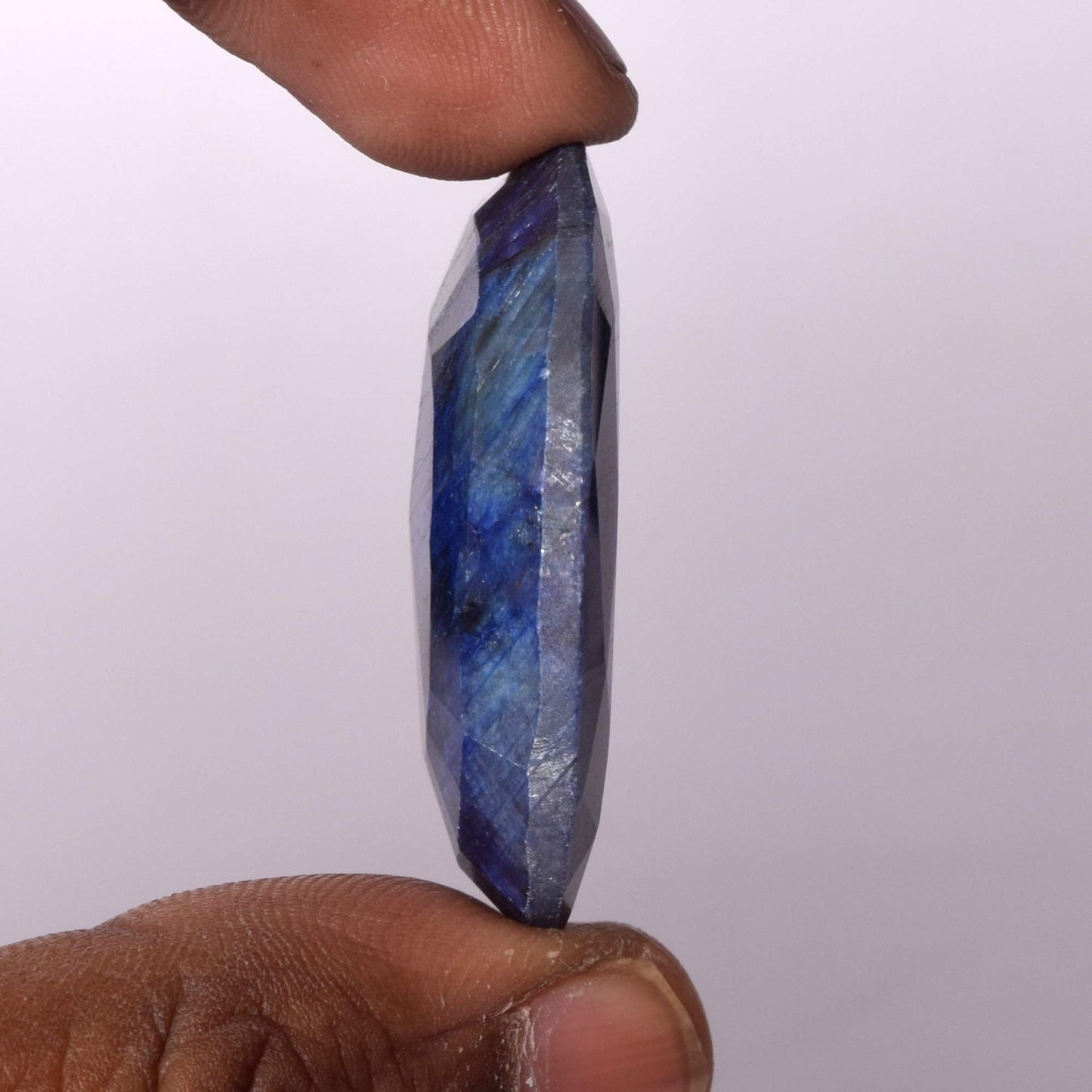 GEMHUB Attractive Blue Sapphire 99.50 Ct Egl Certified Loose Gemstone Oval Cut Blue Sapphire Stone for Jewelry Making EV-667