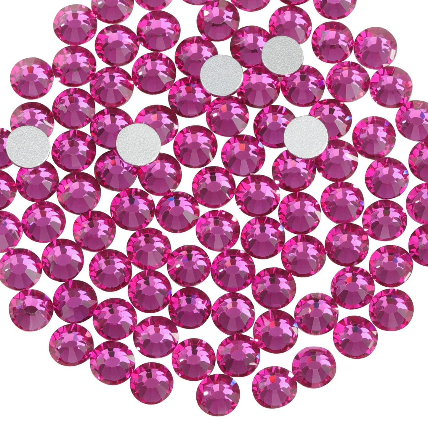Beadsland 1440 Piece Flat Back Crystal Rhinestones Round Gems, Sapphire(SS10(2.7-2.8mm))