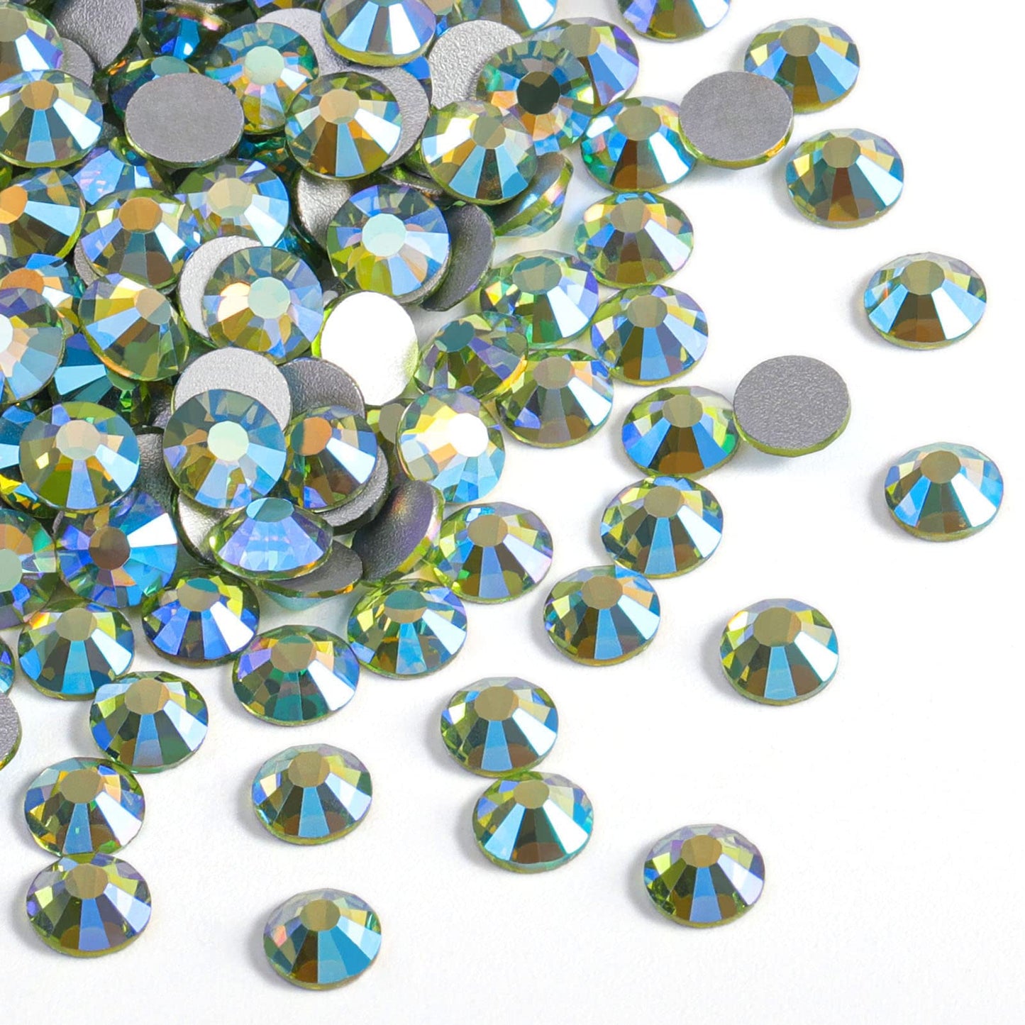 Beadsland 1440 Piece Flat Back Crystal Rhinestones Round Gems, Sapphire(SS10(2.7-2.8mm))